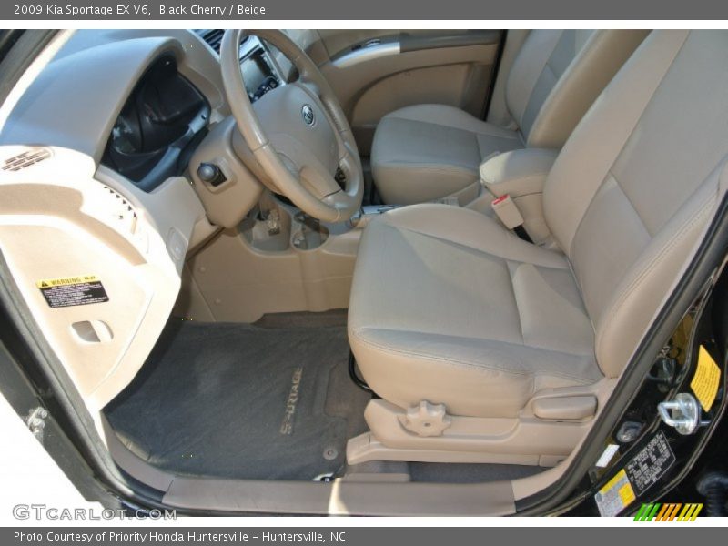 Black Cherry / Beige 2009 Kia Sportage EX V6