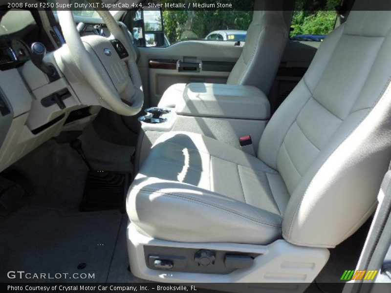 Silver Metallic / Medium Stone 2008 Ford F250 Super Duty XLT SuperCab 4x4