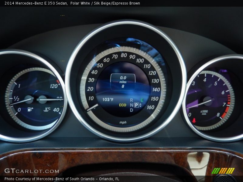 Polar White / Silk Beige/Espresso Brown 2014 Mercedes-Benz E 350 Sedan
