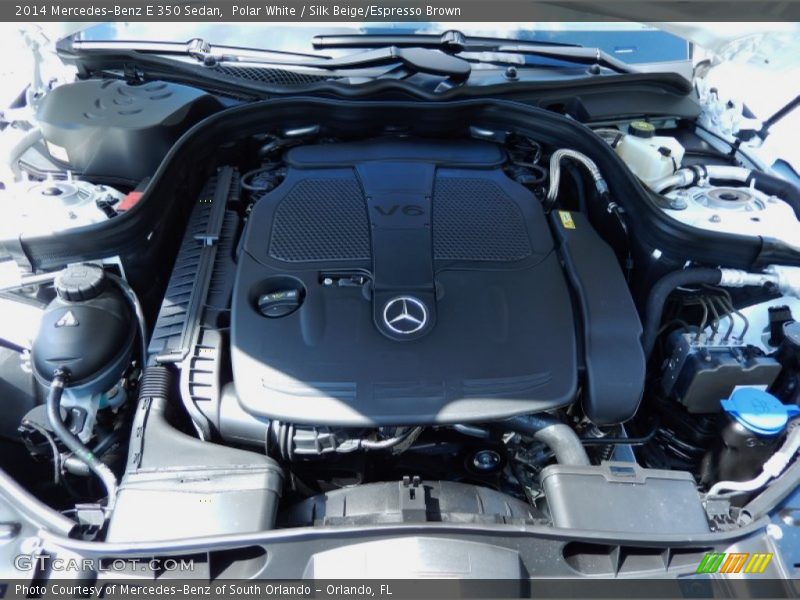 Polar White / Silk Beige/Espresso Brown 2014 Mercedes-Benz E 350 Sedan