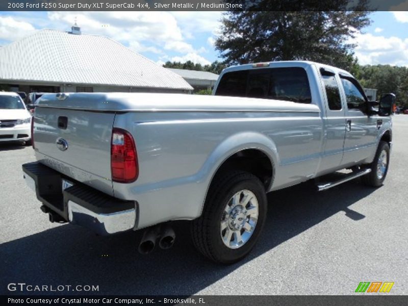 Silver Metallic / Medium Stone 2008 Ford F250 Super Duty XLT SuperCab 4x4