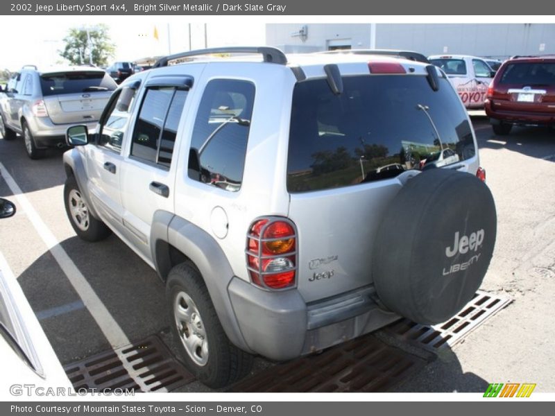 Bright Silver Metallic / Dark Slate Gray 2002 Jeep Liberty Sport 4x4