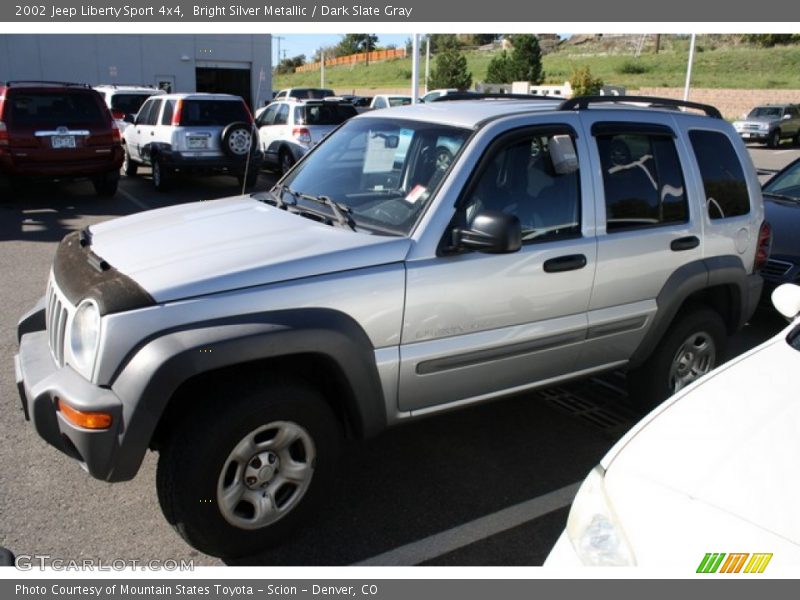 Bright Silver Metallic / Dark Slate Gray 2002 Jeep Liberty Sport 4x4