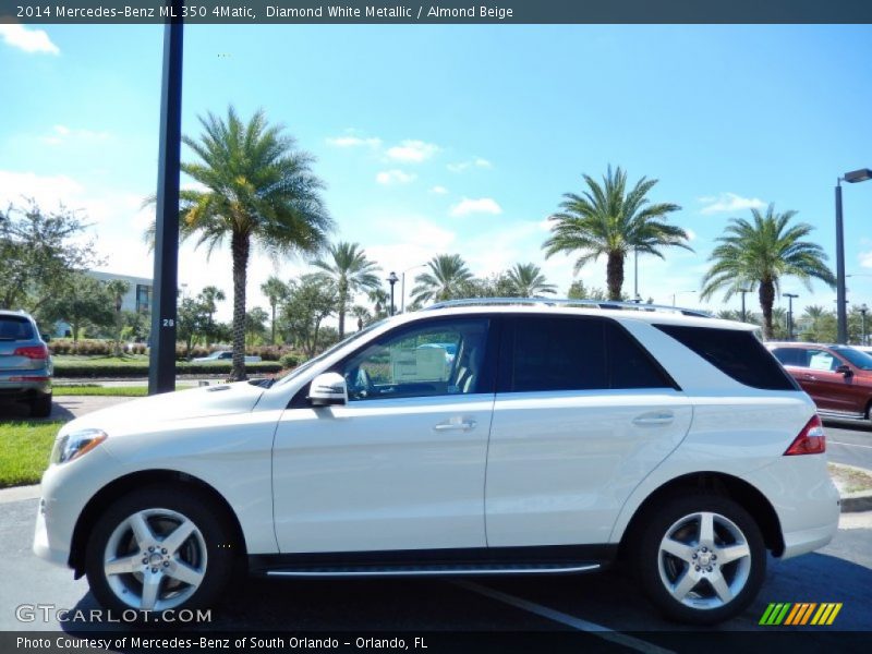 Diamond White Metallic / Almond Beige 2014 Mercedes-Benz ML 350 4Matic