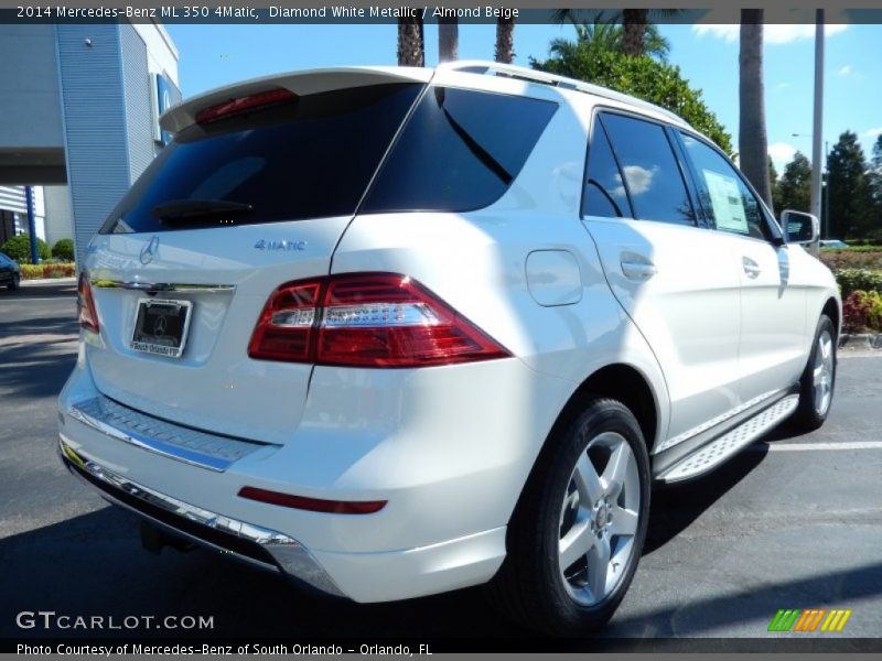 Diamond White Metallic / Almond Beige 2014 Mercedes-Benz ML 350 4Matic