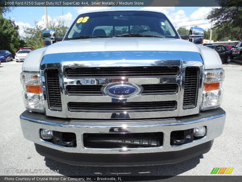 Silver Metallic / Medium Stone 2008 Ford F250 Super Duty XLT SuperCab 4x4