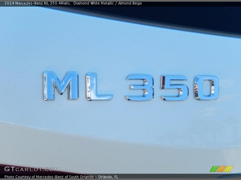 Diamond White Metallic / Almond Beige 2014 Mercedes-Benz ML 350 4Matic