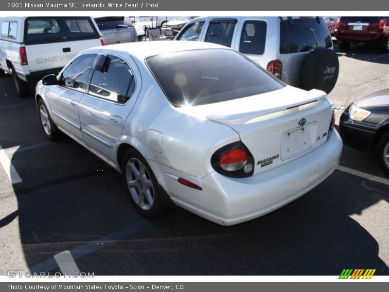 Icelandic White Pearl / Frost 2001 Nissan Maxima SE