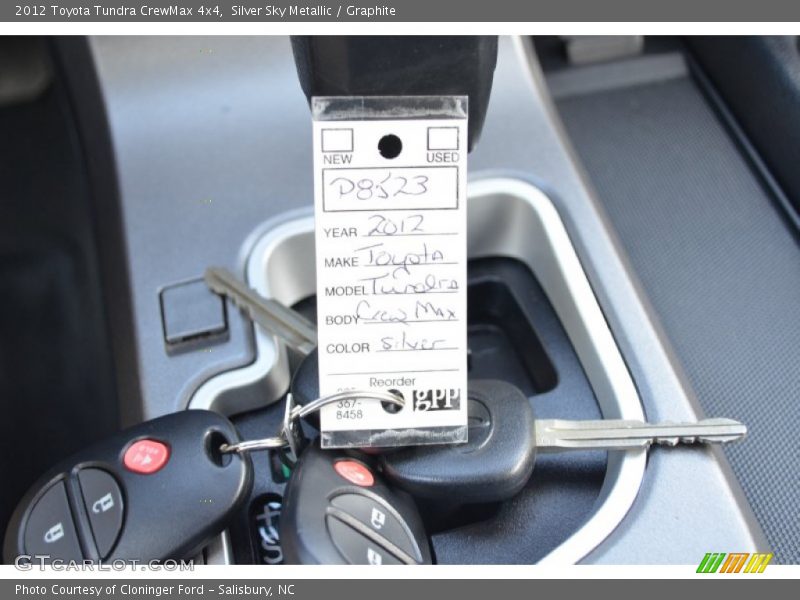 Silver Sky Metallic / Graphite 2012 Toyota Tundra CrewMax 4x4