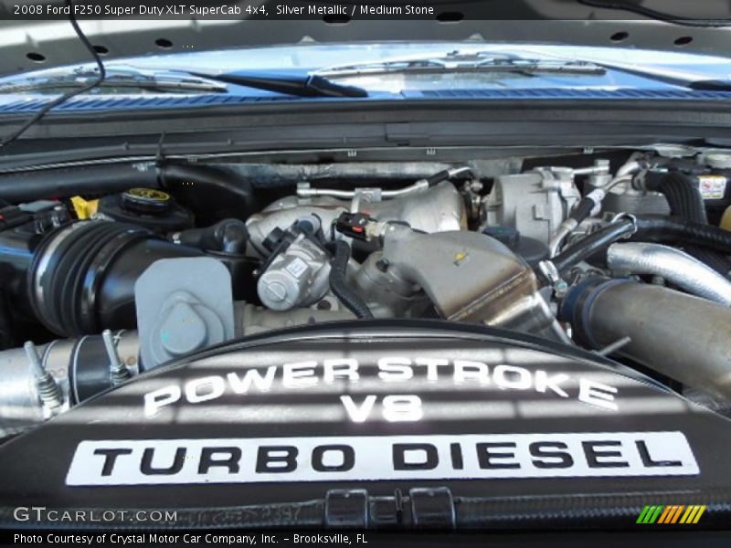 Silver Metallic / Medium Stone 2008 Ford F250 Super Duty XLT SuperCab 4x4