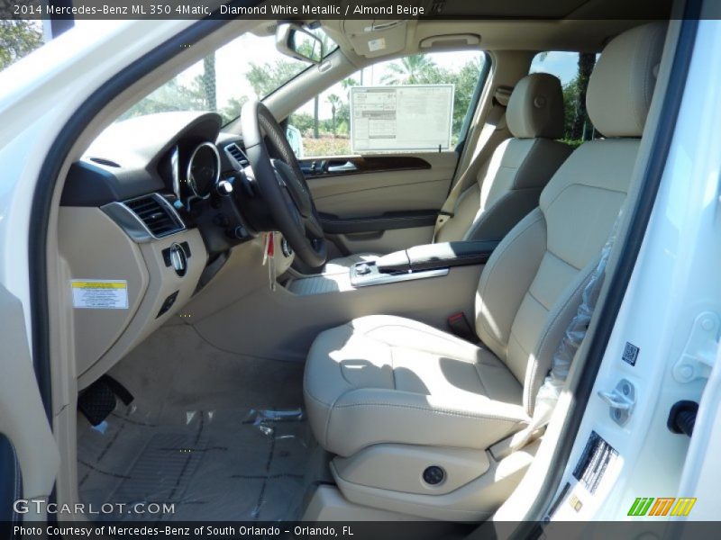 Diamond White Metallic / Almond Beige 2014 Mercedes-Benz ML 350 4Matic