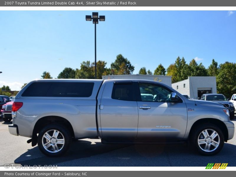Silver Sky Metallic / Red Rock 2007 Toyota Tundra Limited Double Cab 4x4