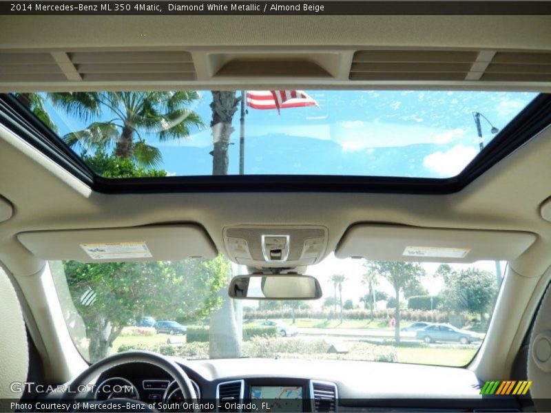 Diamond White Metallic / Almond Beige 2014 Mercedes-Benz ML 350 4Matic