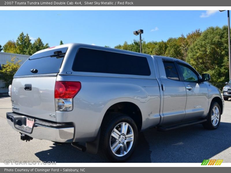 Silver Sky Metallic / Red Rock 2007 Toyota Tundra Limited Double Cab 4x4