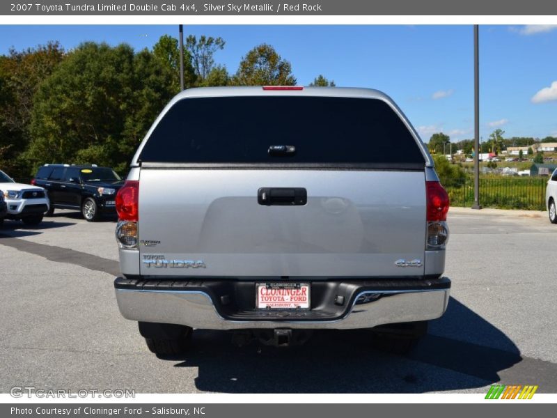 Silver Sky Metallic / Red Rock 2007 Toyota Tundra Limited Double Cab 4x4