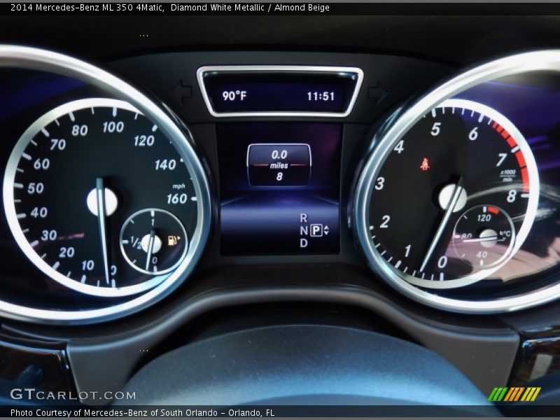 Diamond White Metallic / Almond Beige 2014 Mercedes-Benz ML 350 4Matic