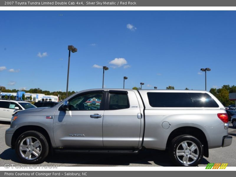 Silver Sky Metallic / Red Rock 2007 Toyota Tundra Limited Double Cab 4x4