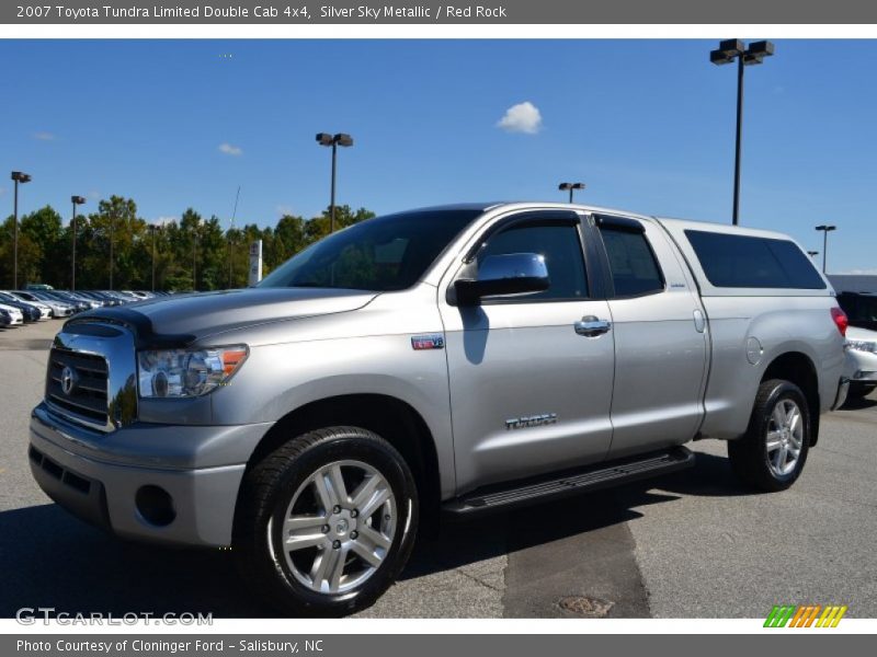 Silver Sky Metallic / Red Rock 2007 Toyota Tundra Limited Double Cab 4x4