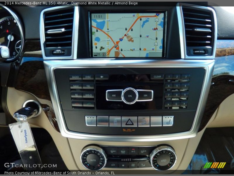Diamond White Metallic / Almond Beige 2014 Mercedes-Benz ML 350 4Matic