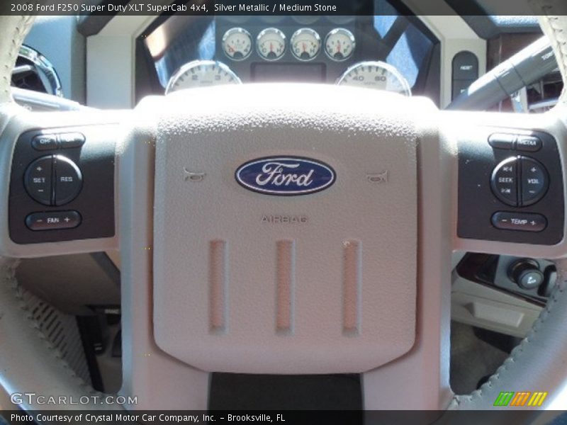 Silver Metallic / Medium Stone 2008 Ford F250 Super Duty XLT SuperCab 4x4