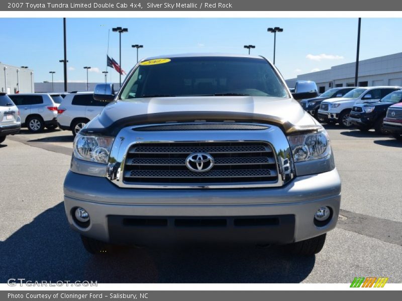 Silver Sky Metallic / Red Rock 2007 Toyota Tundra Limited Double Cab 4x4