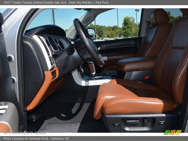 Silver Sky Metallic / Red Rock 2007 Toyota Tundra Limited Double Cab 4x4