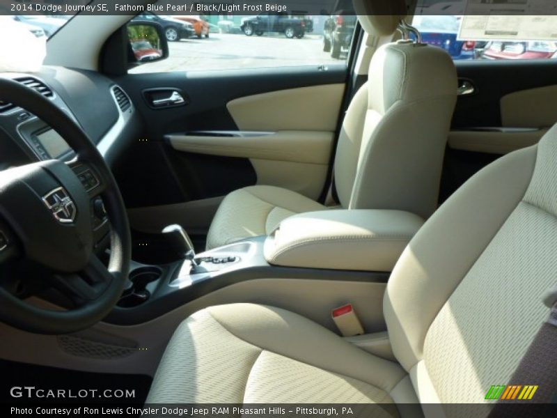 Fathom Blue Pearl / Black/Light Frost Beige 2014 Dodge Journey SE