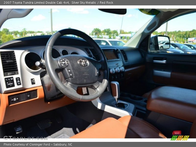 Silver Sky Metallic / Red Rock 2007 Toyota Tundra Limited Double Cab 4x4