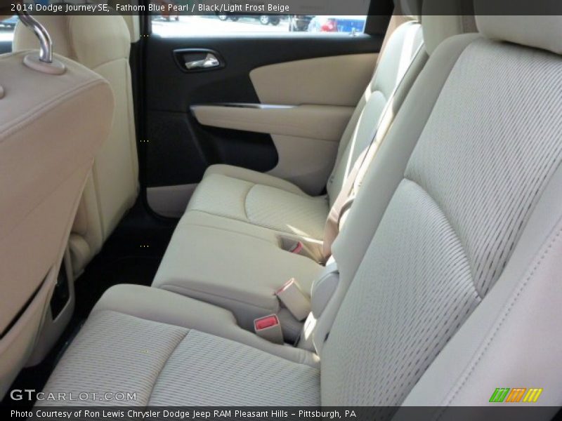 Fathom Blue Pearl / Black/Light Frost Beige 2014 Dodge Journey SE