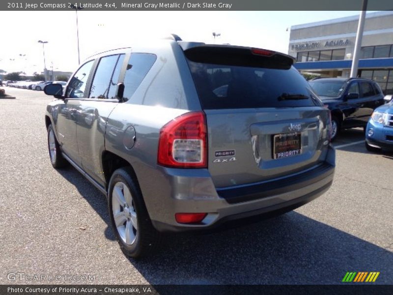 Mineral Gray Metallic / Dark Slate Gray 2011 Jeep Compass 2.4 Latitude 4x4
