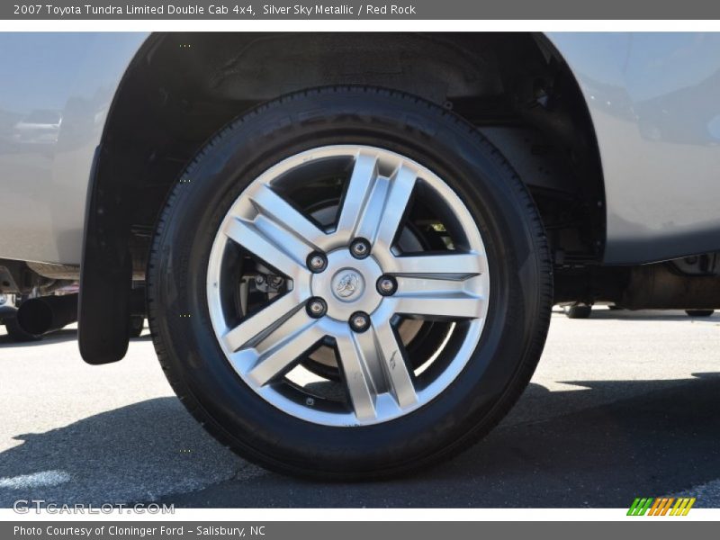 Silver Sky Metallic / Red Rock 2007 Toyota Tundra Limited Double Cab 4x4