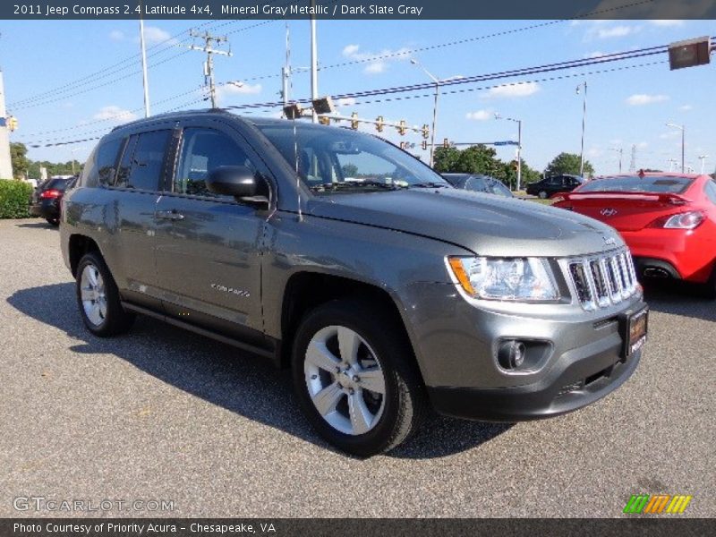 Mineral Gray Metallic / Dark Slate Gray 2011 Jeep Compass 2.4 Latitude 4x4