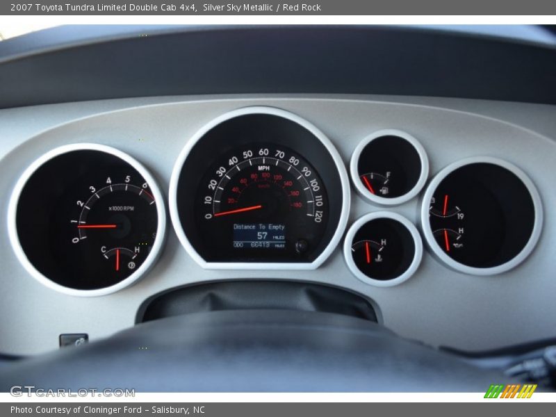 Silver Sky Metallic / Red Rock 2007 Toyota Tundra Limited Double Cab 4x4