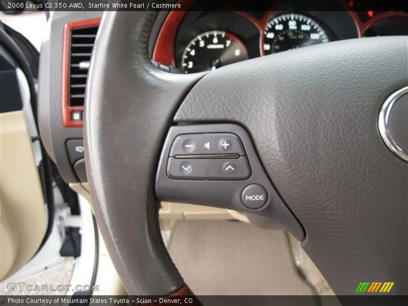 Controls of 2008 GS 350 AWD