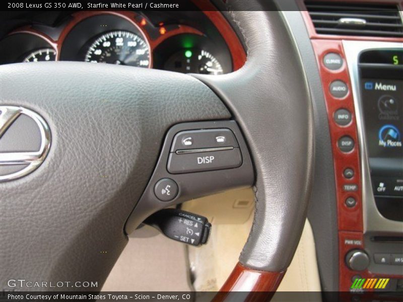 Controls of 2008 GS 350 AWD