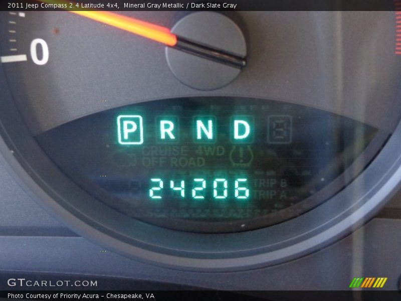 Mineral Gray Metallic / Dark Slate Gray 2011 Jeep Compass 2.4 Latitude 4x4
