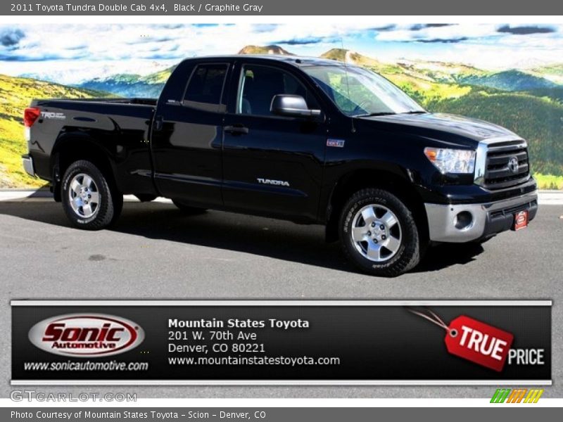 Black / Graphite Gray 2011 Toyota Tundra Double Cab 4x4