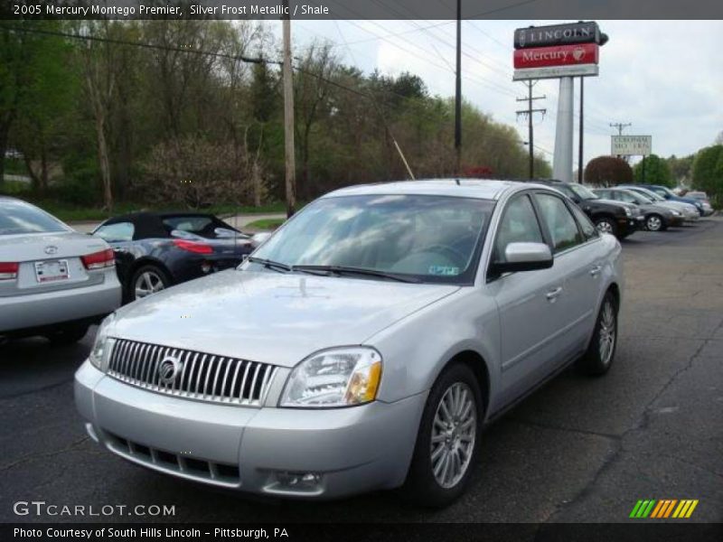 Silver Frost Metallic / Shale 2005 Mercury Montego Premier