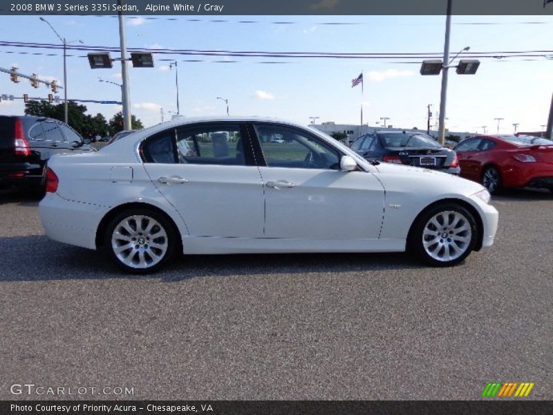 Alpine White / Gray 2008 BMW 3 Series 335i Sedan