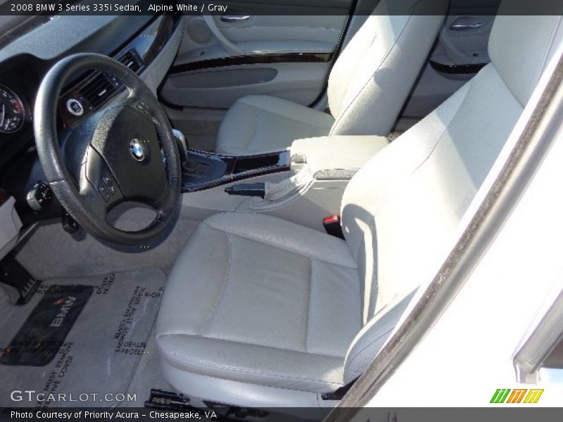 Alpine White / Gray 2008 BMW 3 Series 335i Sedan
