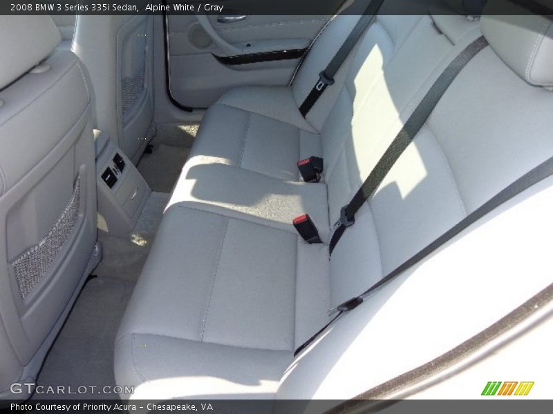 Alpine White / Gray 2008 BMW 3 Series 335i Sedan