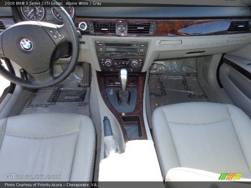 Alpine White / Gray 2008 BMW 3 Series 335i Sedan
