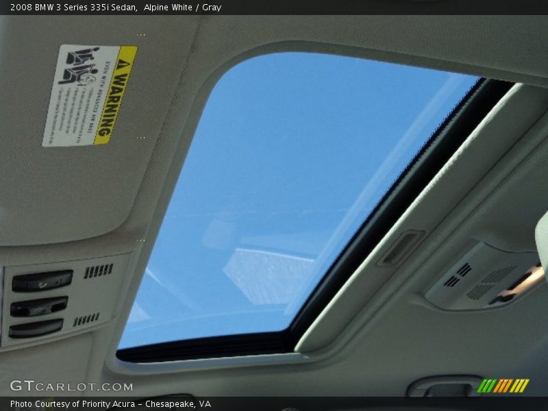 Alpine White / Gray 2008 BMW 3 Series 335i Sedan
