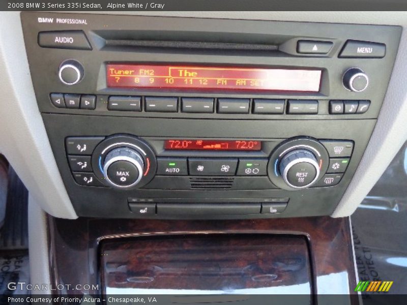 Alpine White / Gray 2008 BMW 3 Series 335i Sedan
