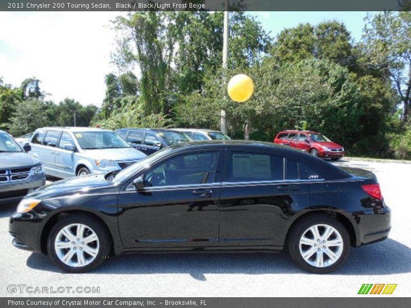 Black / Black/Light Frost Beige 2013 Chrysler 200 Touring Sedan