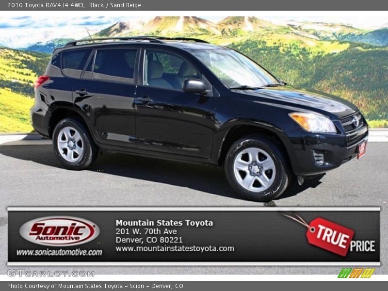 Black / Sand Beige 2010 Toyota RAV4 I4 4WD