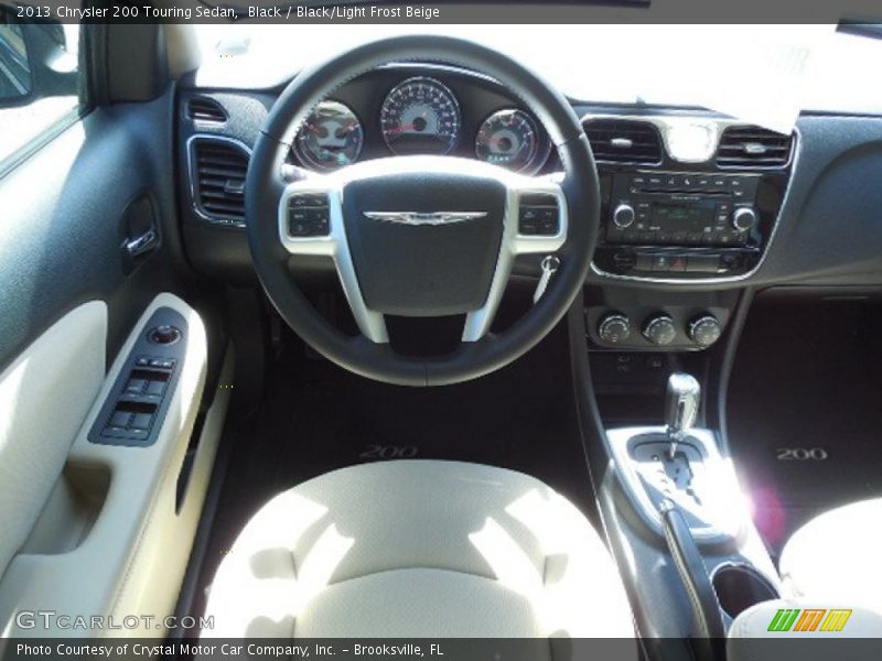 Black / Black/Light Frost Beige 2013 Chrysler 200 Touring Sedan