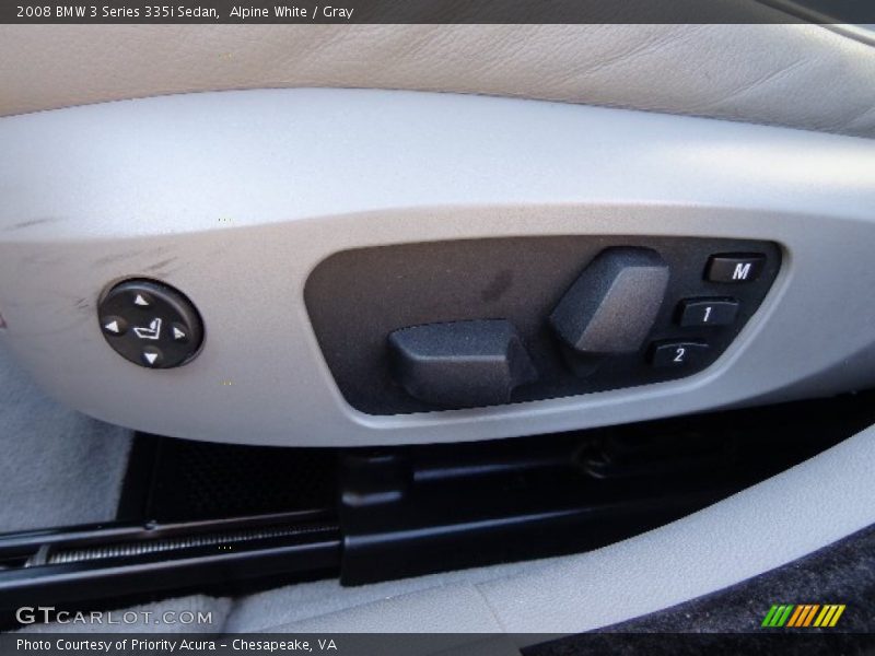 Alpine White / Gray 2008 BMW 3 Series 335i Sedan