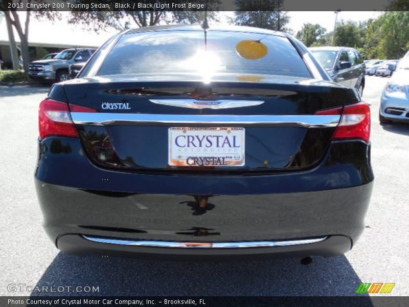 Black / Black/Light Frost Beige 2013 Chrysler 200 Touring Sedan