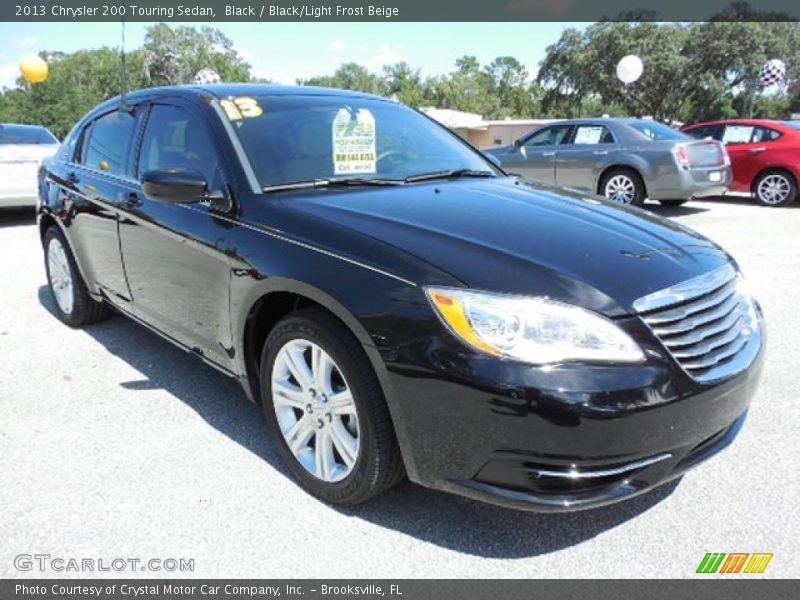 Black / Black/Light Frost Beige 2013 Chrysler 200 Touring Sedan